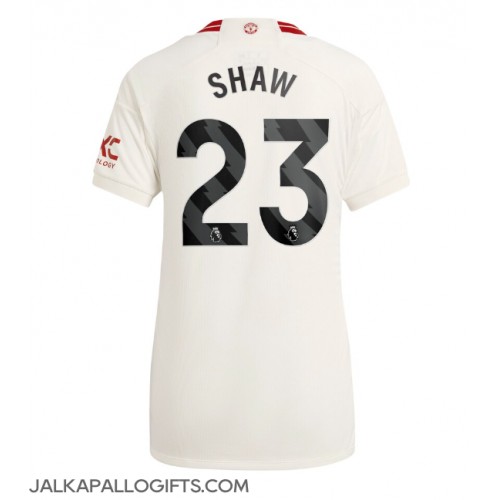 Manchester United Luke Shaw #23 Kolmaspaita Naiset 2023-24 Lyhythihainen